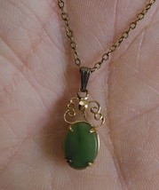 Vintage 12 K Gold Chain Necklace And Sterling Marked Pendant ( 8 inches ... - £10.17 GBP