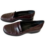 Sesto Meucci Womens Flat Shoes Plum Purple Sz 10 Leather Round Toe Slip ... - £19.35 GBP