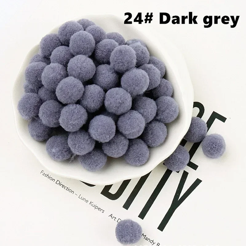 Mini Fluffy Soft Pom Poms Pompoms BallHandmade Craft -10mm 200pcs 24 dee... - $2.02