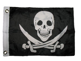 12X18 Jack Rackham Jolly Roger Pirate Flag Double 2 Sided Boat Flag Grommets - £14.14 GBP