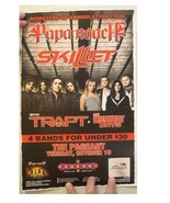 Papa Roach Skillet Poster Handbill Trapt Paparoach - $164.45 MXN