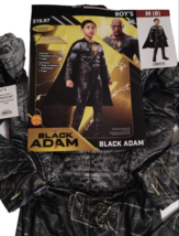 Black Adam Boys 2 Piece Padded Costume Medium 8 New Halloween Cosplay - £13.91 GBP