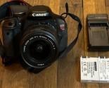 Canon EOS Rebel T3i/600D 18.0MP DSLR Camera 18-55 Lens Kit - Black - 2 B... - $222.75
