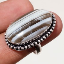 Blue Opal Gemstone Handmade Fashion Good Friday Gift Ring Jewelry 8.25&quot; SA 7286 - £3.18 GBP