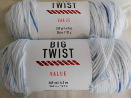 Big Twist Value lot of 2 Speckle Blues Dye Lot 456266 - £7.81 GBP