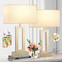 Bedroom Table Lamps Set Of 2 - Touch Bedside Lamps With Usb C+A, 3 Way Dimmable  - £81.79 GBP