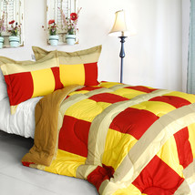 [Dazzling Brilliance] Quilted Patchwork Comforter Set (Twin Size) - £51.79 GBP