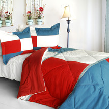 [Fate Sky] Quilted Patchwork Down Alternative Comforter Set (King Size) - £69.75 GBP