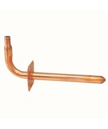 8 in. x 1/2 in. Copper PEX Barb Stub-Out 90-Degree Elbow with Flange - $403.57 MXN