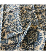 Ralph Lauren Donovan Landing Damask 2 Euro Pillow Shams Blue Tan Envelope - $59.35