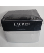 RALPH LAUREN Solid Gray Grey Cotton Flannel Queen Sheet Set $170 NEW - £71.84 GBP