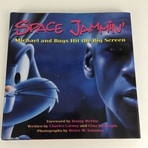 Space Jammin&#39; Hardcover Book Michael Jordan And Bugs Hit The Big Screen Vintage  - $17.77