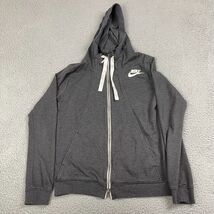 Nike Sweater Womens Small Gray Hoodie Full Zip Long Sleeve Full Zip - €16,31 EUR