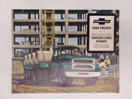 Chevrolet 1966 Trucks Pamphlet Gasoline &amp; Diesel Chassis-Cabs Stakes Ser... - $29.50