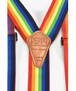 Vintage Rainbow Suspenders Perry Belt Wide Band USA Mork LGBTQ Gay Pride... - £31.15 GBP