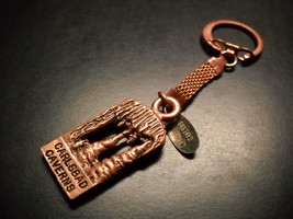 Carlsbad Cavern Key Chain Bright Copper Colored Metal Sterling Tag Mesh Marked M - £9.37 GBP