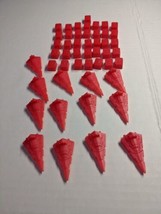 Lot Of (49) Red Star Wars Monopoly Pieces - £15.58 GBP