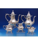 Rose Point by Wallace Silverplate Tea Set 5-piece #1200 (#8342) - $7,332.30 MXN