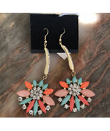 Fun  Earrings With Colorful Stones - $12.93