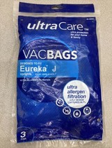 3 Pack Ultra Care Vacumm Bags VacBags Eureka J Uprights 20-50207. New Old Stock. - £7.37 GBP