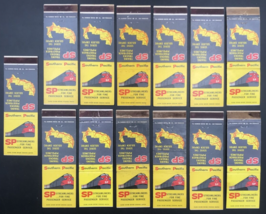 13 Vintage SP Southern Pacific Railroad Streamliners w/ Map Matchbook Co... - £14.75 GBP