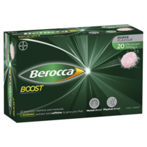 Berocca Boost Energy Vitamin With Guarana Effervescent Tablets 20 - $88.02