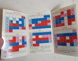Vintage 1980s L.A. Los Angeles Dodgers Mini Pocket Schedule 1984 MLB Baseball - £7.35 GBP