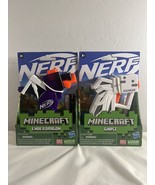 Lot of 2 NERF MicroShots Minecraft Ender Dragon And Ghast 2 Elite Darts - $27.34 CAD