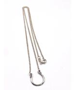 James Avery Sterling Silver 18&quot; Horseshoe Changeable Charm Holder Necklace - $66.57 CAD