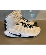 Men&#39;s Nike Zoom Hyperdunk basketball hi tops size 9 white/black EUC exce... - $67.63