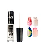 KISS NY PRECISION BRUSH NAIL ART LINER FOR FINE DETAILING #NAL10 NEON WHITE - $3.59 CAD