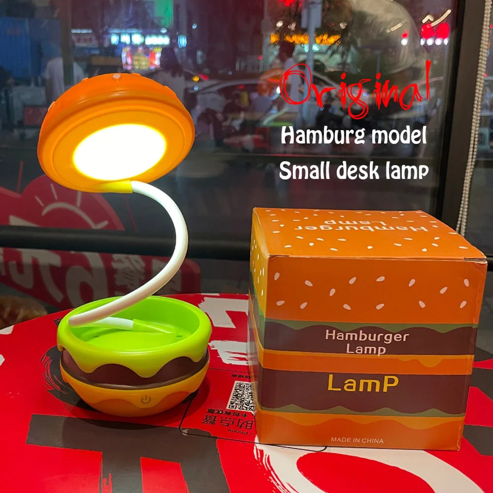 Hamburger Nursery Night Light USB Charging Bedside Night Light Retractable - $15.67+