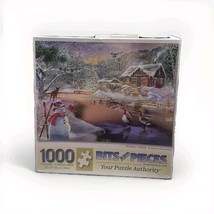 Bits and Pieces - 1000 Piece Jigsaw Puzzle for Adults - Winter Cabin - $14.99