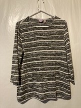 Chicos Gray Lightweight Sweater Size 2  Approx 12 LARGE - £9.73 GBP