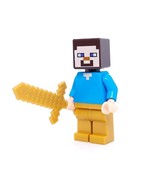 Lego ® Minecraft Minecraft Steve w/Gold Legs Minifigure 21135 - £4.23 GBP