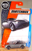 2016 Matchbox 10/125 MBX Adventure City MAZDA MX-5 MIATA Gray w/Tri Cut Spokes - £11.01 GBP