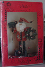 Christmas Wood and Fabric Pattern to make &quot;Nicky&quot;  Santa figure 29&quot; tall - $5.99