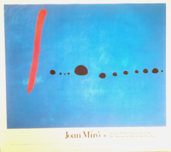 Joan Miro - Cartel Original Exposición - Azul II - Moma Nyc- 140 x 125cm -1993 - £296.63 GBP