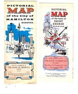 Bermuda (Vintage 1969) Maps- Hamilton Bermuda &amp; Saint George - £1.99 GBP