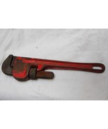 Vintage Made in Spain 10&quot; Heavy Duty Red Pipe Wrench - £14.81 GBP