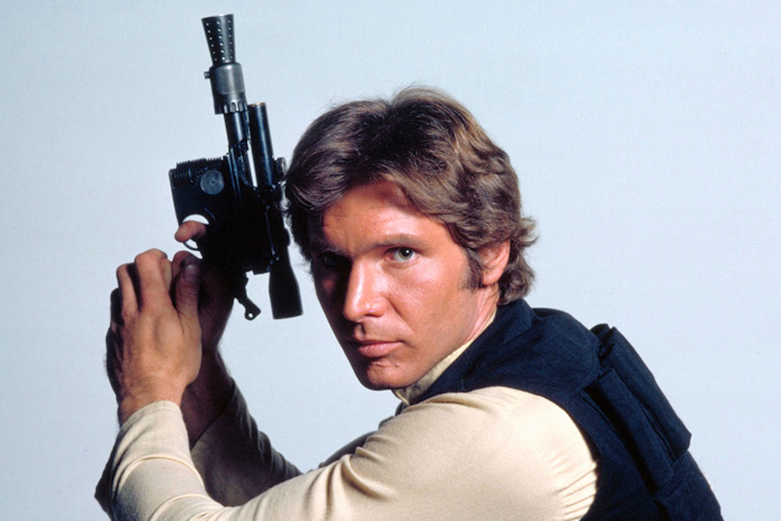 1977’s STAR WARS armed Han Solo color 8x10 head &amp; shoulder portrait - $7.99