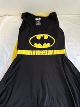 DC Comics Womens Batman Dress With Detachable Cape Cosplay Sleeveless S1... - $19.75