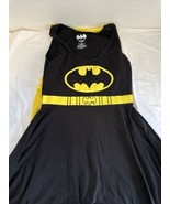 DC Comics Womens Batman Dress With Detachable Cape Cosplay Sleeveless S1... - £15.61 GBP