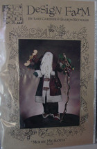 Christmas Wood &amp; Fabric 41&quot; Tall Figure &quot;Moose Me Santa&quot; - £4.69 GBP