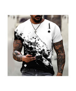  Ace of Spades T-Shirt   Crew Neck Short Sleeve Men&#39;s Graphic Print Poke... - $18.99