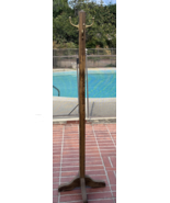 vintage Mission Arts &amp; Crafts Style Wood Coat Rack Tree stand - $415.74 CAD