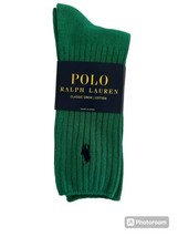 Polo  Ralph Lauren Crew Sock Emerald.Nwt.MSRP$14.00 - $13.10