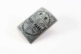 Vintage 1969 Catholic Scout Rally Chickasaw Camp Boy Scout BSA Neckerchief Slide - £29.05 GBP