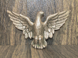 Eagle Belt Buckle Silver Pewter Open Wings American Western Traditional 5.5&quot;X4&quot; - £10.86 GBP