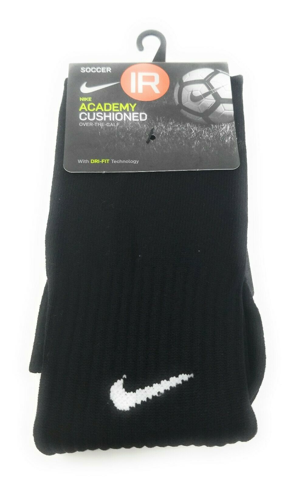 Nike Cushioned Over the Calf Socks Women sz 4-6 Youth Soccer 1 Pair Black OTC - $9.90